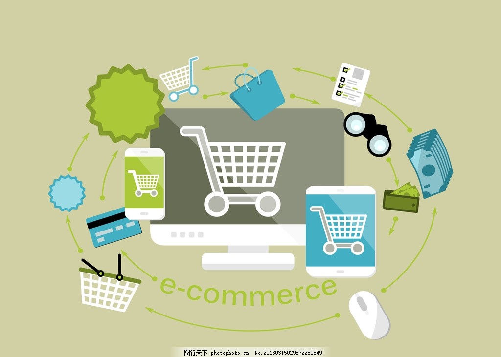 網購新風尚 扁平化插畫如何重塑移動購物體驗